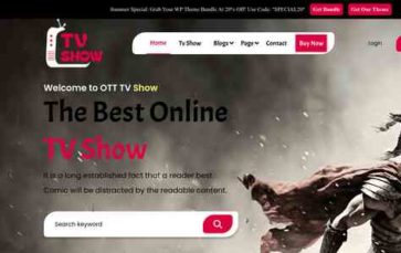 OTT TV Shows Pro (screenshot desktop)