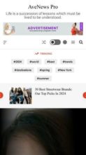 AveNews Pro (screenshot mobile)