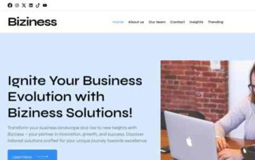Biziness (screenshot desktop)