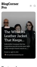 BlogCorner Pro (screenshot mobile)