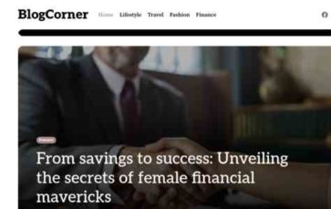 BlogCorner (screenshot desktop)