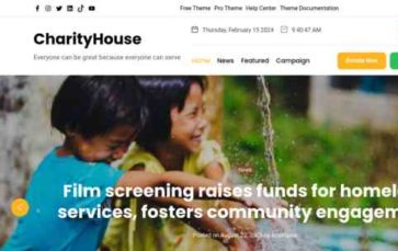 Charity House (screenshot desktop)