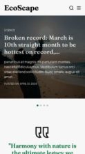 Ecoscape (ThemeinWP) (screenshot mobile)