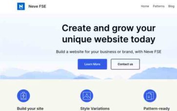 Neve FSE (screenshot desktop)