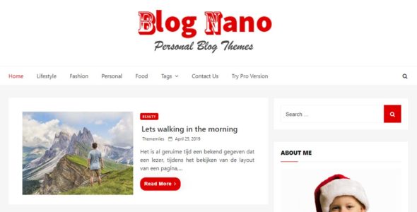 Blog Nano (ThemeMiles)