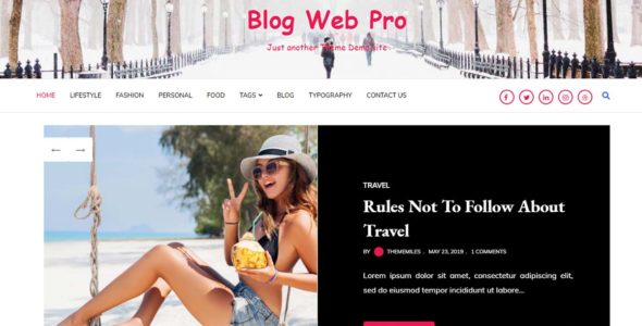 Blog Web Pro (ThemeMiles)