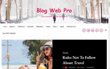 Blog Web Pro (screenshot desktop)