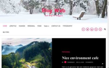 Blog Web (screenshot desktop)