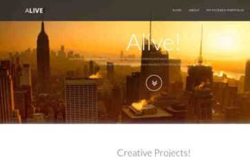 Alive (ThemeofWP) (screenshot desktop)