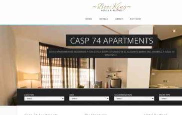 Booking (screenshot desktop)