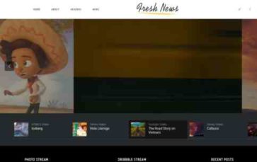 FreshNews (ThemeofWP) (screenshot desktop)