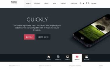 Toro (ThemeofWP) (screenshot desktop)