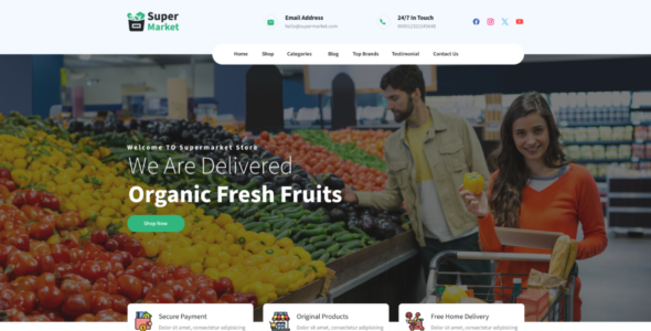 Grocery Supermarket Chain Pro (Themepixels)