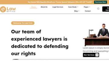 Lawyer Legal Firm Pro (screenshot desktop)