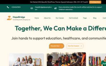 Pixel Charity Nonprofit Pro (screenshot desktop)