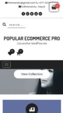 Popular eCommerce Pro (screenshot mobile)