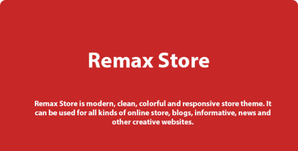Remax Store Pro (ThemeRelic)