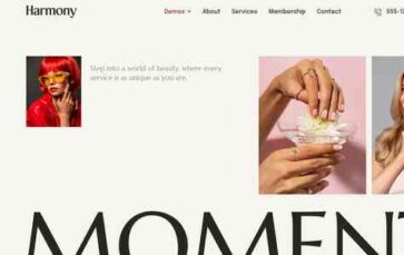 Harmony (ThemeREX) - (screenshot desktop)