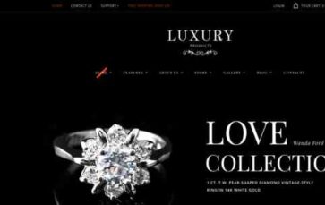 Luxury Products (screenshot desktop)