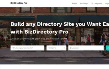 BizDirectory Pro (screenshot desktop)