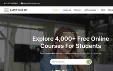 LMSCourse Pro (screenshot desktop)