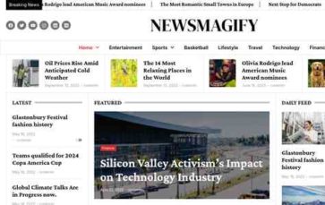Newsmagify Pro (screenshot desktop)