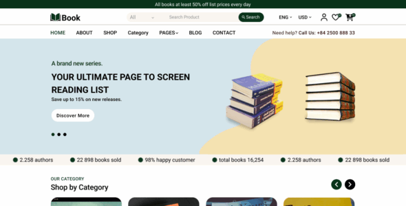 Book Store Cart Pro (Themes Carts)
