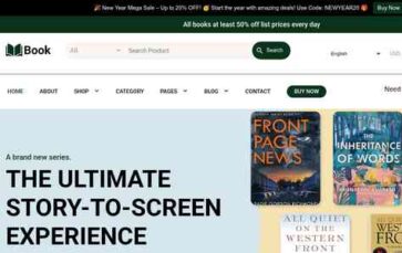 Book Store Cart Pro (screenshot desktop)