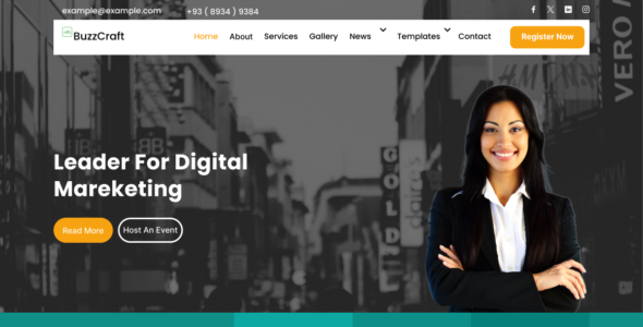 Digital Marketing Freelancer Pro (Themes Carts)