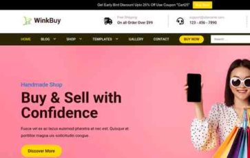 Ecommerce Gift Cart Pro (screenshot desktop)