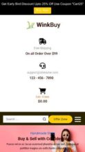 Ecommerce Gift Cart Pro (screenshot mobile)