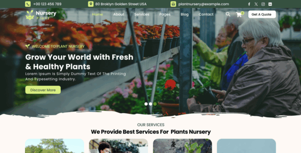 Plant Nursery Pro (Themes Carts)