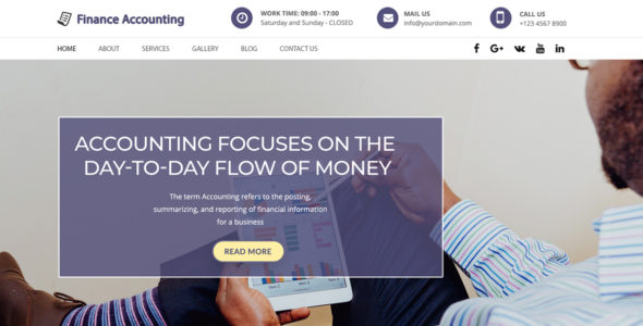 Finance Accounting Pro (Themes Eye)