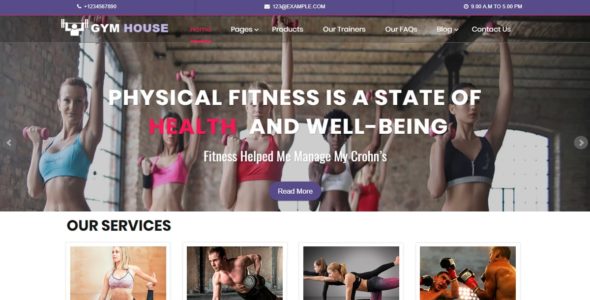 Gym House Pro (Themes Eye)