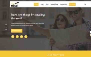 Tafri Travel Blog Pro (screenshot desktop)