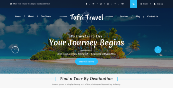 Tafri Travel Pro (Themes Eye)