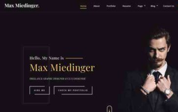 Business Card Resume Pro (screenshot desktop)