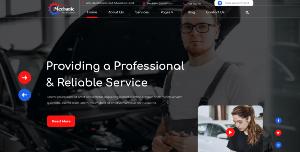 Car Repair Mechanic Pro (Themes Glance)