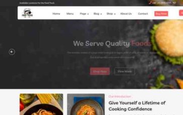 Food Truck Pro (Themes Glance) - (screenshot desktop)