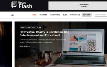 Modern Blogger Pro (Themes Glance) (screenshot desktop)