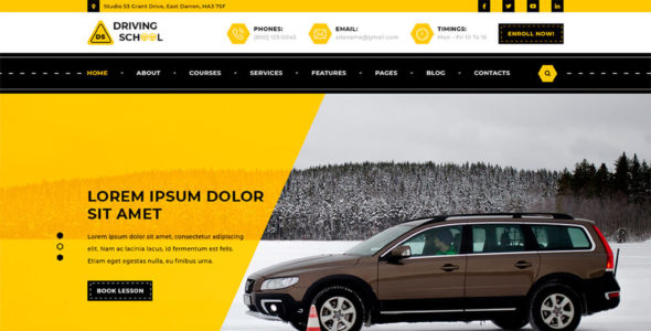 TG Driving School Pro (Themes Glance)