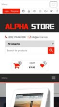 Alpha Store (screenshot mobile)