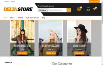 Delta Store (screenshot desktop)