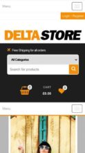 Delta Store (screenshot mobile)