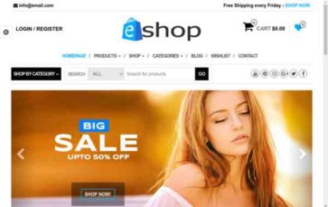 E-Shop (Themes4WP) - (screenshot desktop)