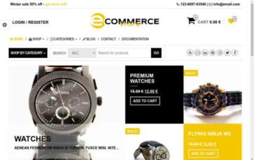 Ecommerce Store (Themes4WP) - (screenshot desktop)