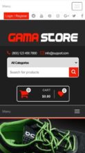 Gama Store (screenshot mobile)