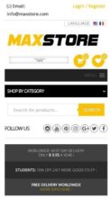 MaxStore Pro (screenshot mobile)