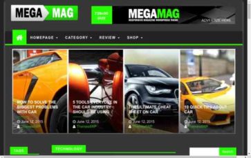 Megamag (Themes4WP) - (screenshot desktop)