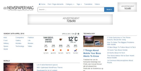 NewsPaper Mag (Themes4WP)